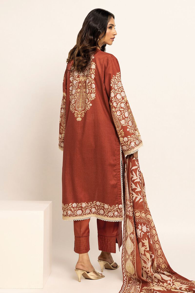 Khaadi | 3 Piece Unstitched Lawn Suit | ALA230915-RED
