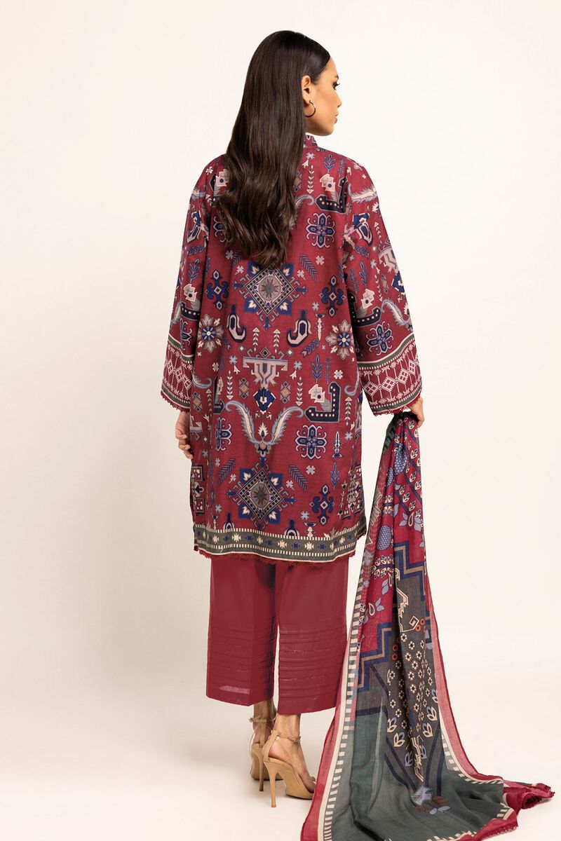 Khaadi | 3 Piece Unstitched Lawn Suit | ALA230927-TEAL
