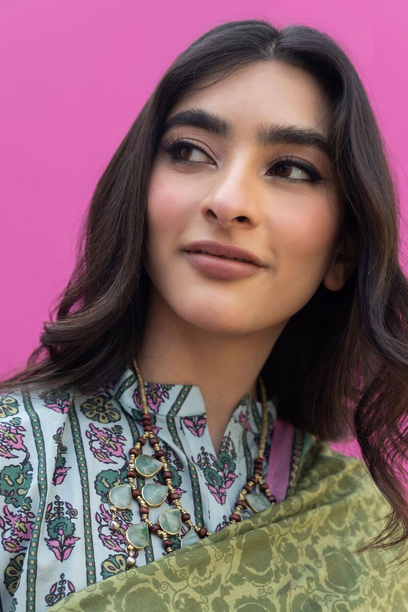 Khaadi | 3 Piece Unstitched Printed Lawn Suit | ALA231220-Turquoise