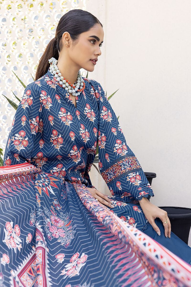 KHAADI | UNSTITCHED 3 PIECE PRINTED LAWN SUIT