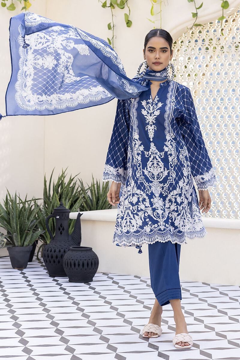KHAADI | UNSTITCHED 3 PIECE PRINTED LAWN SUIT