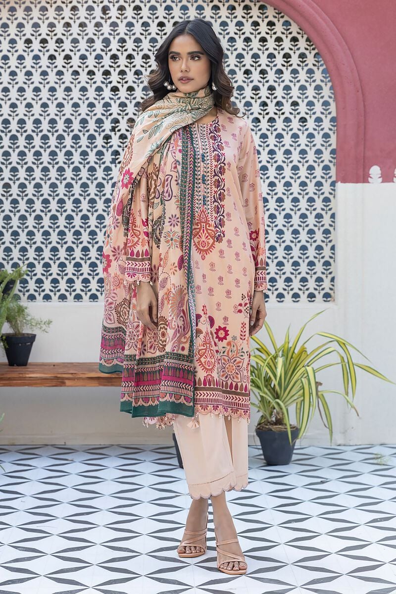 KHAADI | UNSTITCHED 3 PIECE PRINTED LAWN SUIT