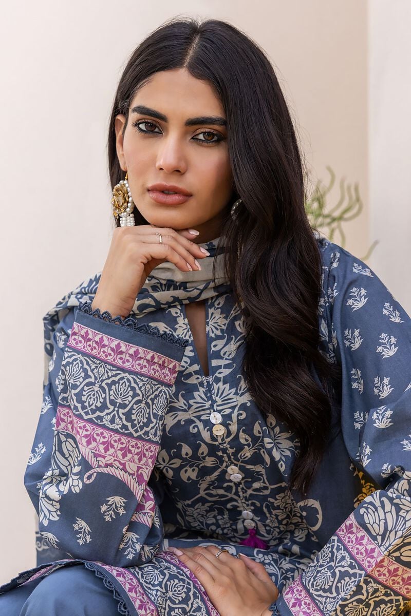 KHAADI | UNSTITCHED 3 PIECE PRINTED LAWN SUIT