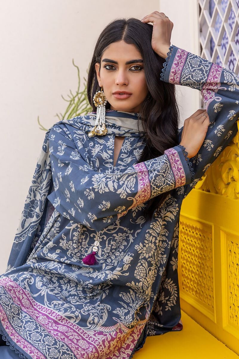 KHAADI | UNSTITCHED 3 PIECE PRINTED LAWN SUIT
