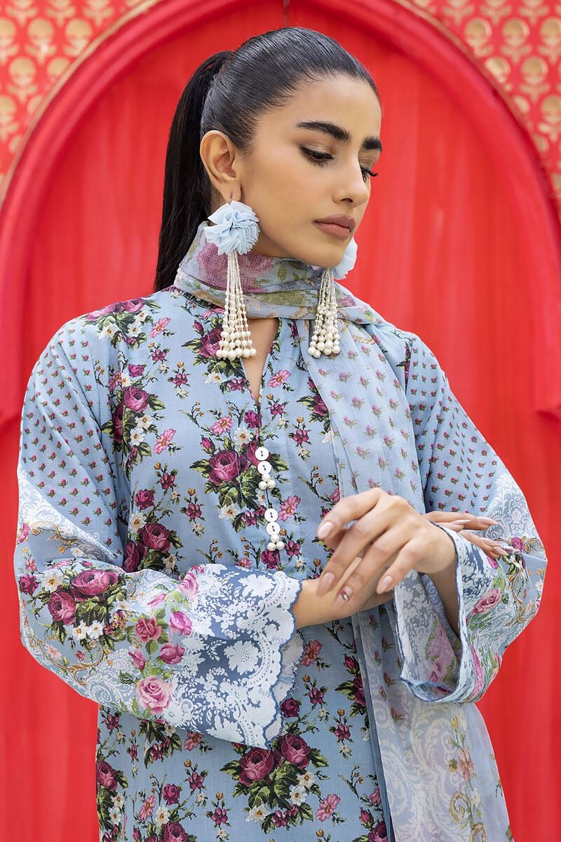 KHAADI | UNSTITCHED 3 PIECE PRINTED LAWN SUIT