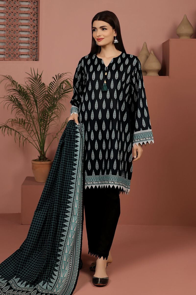 KHAADI | UNSTITCHED 3 PIECE PRINTED LAWN SUIT