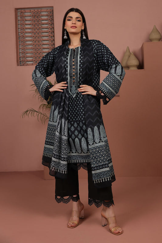 KHAADI | UNSTITCHED 3 PIECE PRINTED LAWN SUIT