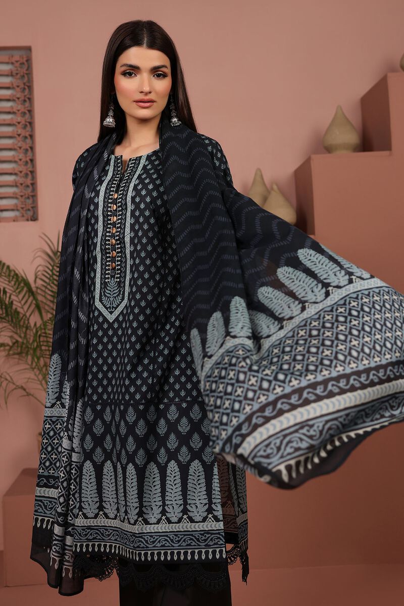 KHAADI | UNSTITCHED 3 PIECE PRINTED LAWN SUIT