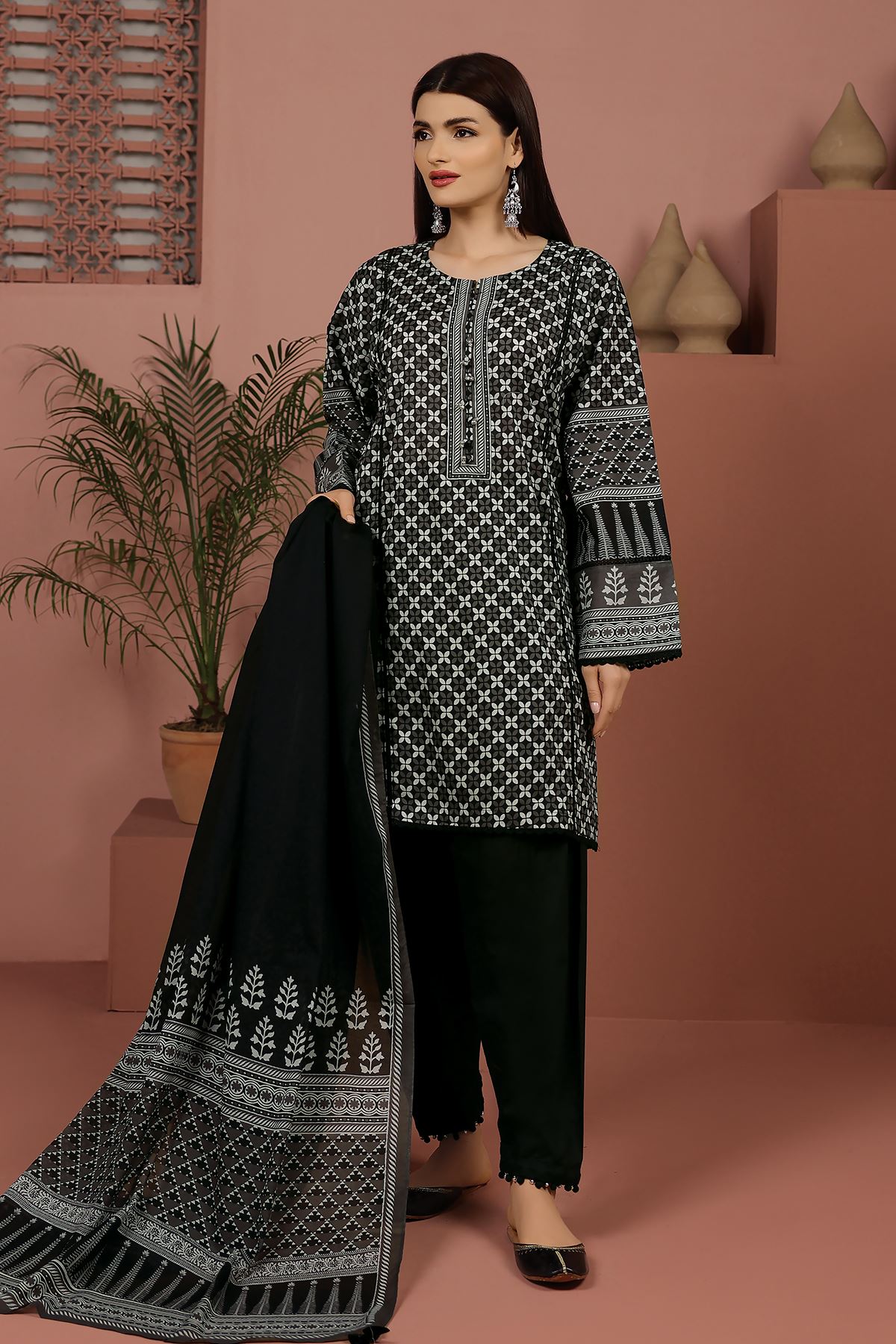 KHAADI | UNSTITCHED 3 PIECE PRINTED LAWN SUIT