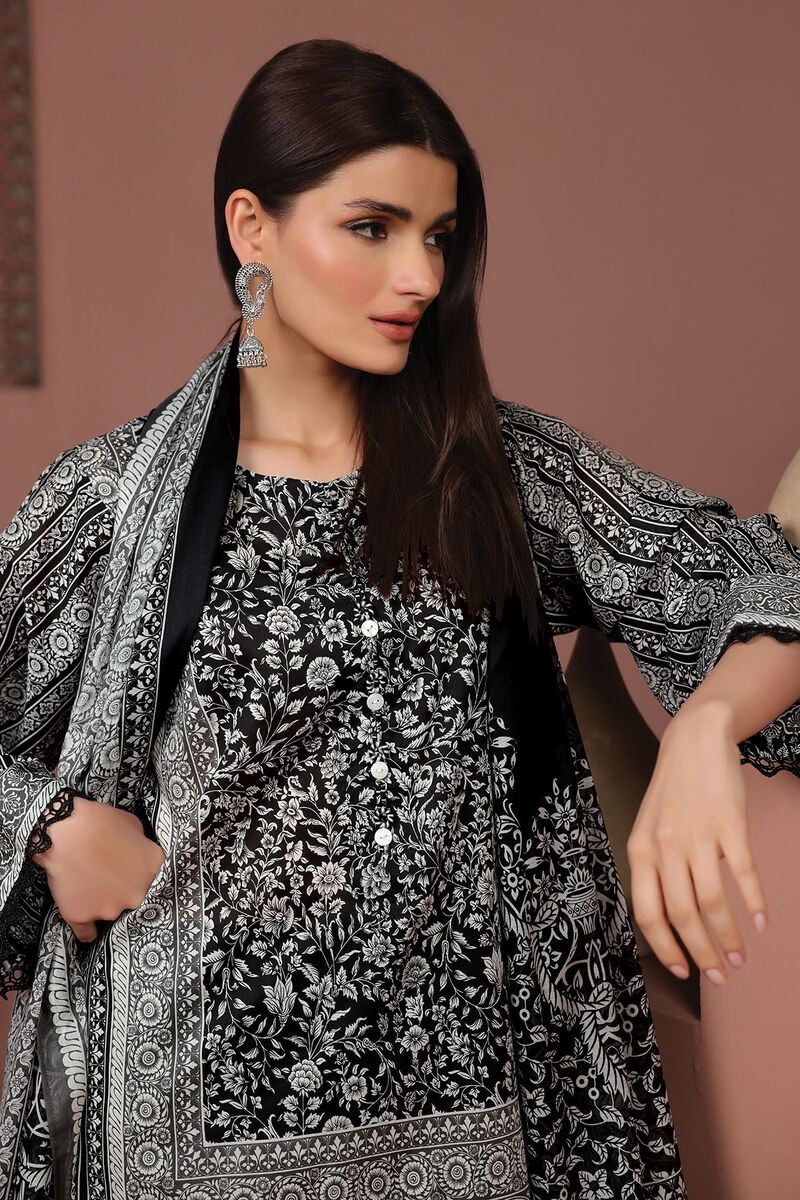 KHAADI | UNSTITCHED 3 PIECE PRINTED LAWN SUIT