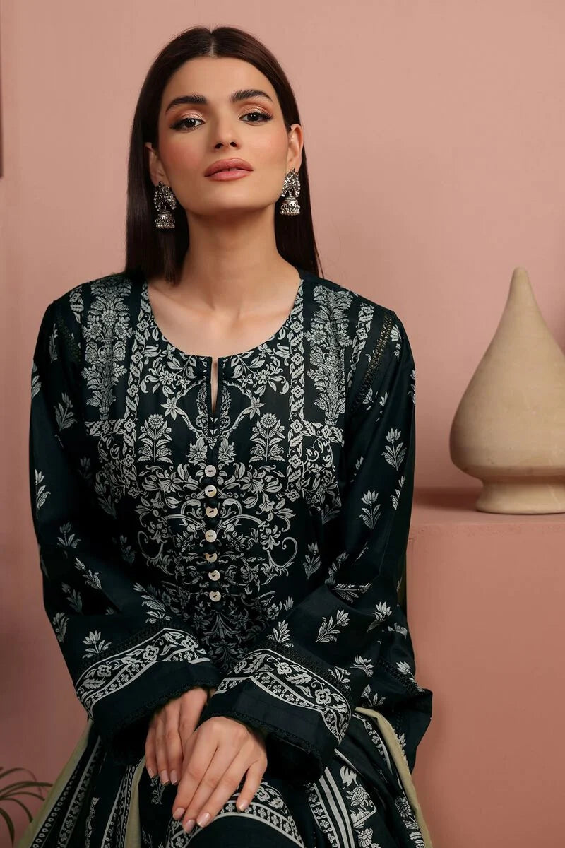KHAADI | UNSTITCHED 3 PIECE PRINTED LAWN SUIT