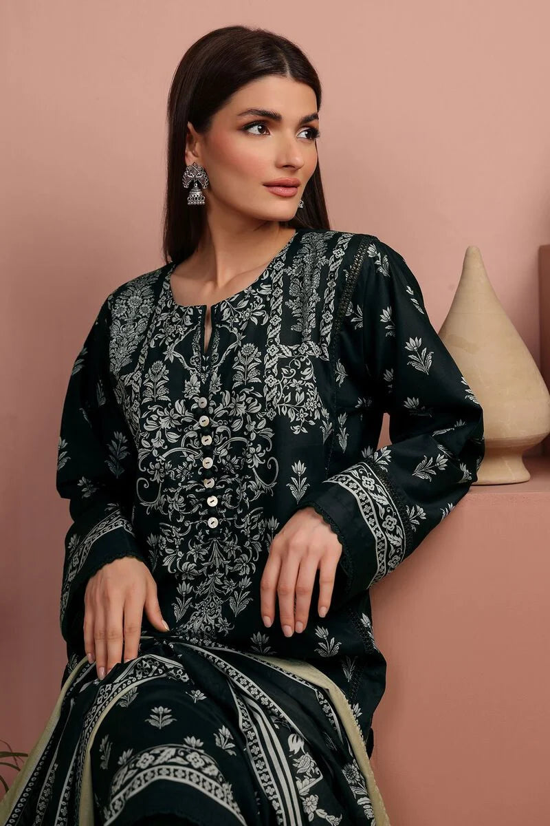 KHAADI | UNSTITCHED 3 PIECE PRINTED LAWN SUIT