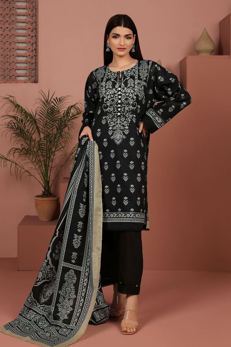 KHAADI | UNSTITCHED 3 PIECE PRINTED LAWN SUIT