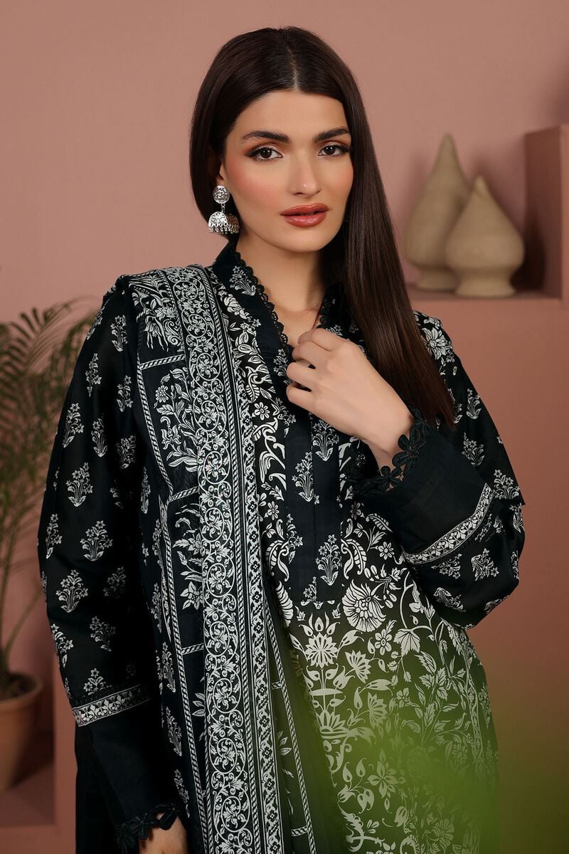 KHAADI | UNSTITCHED 3 PIECE PRINTED LAWN SUIT