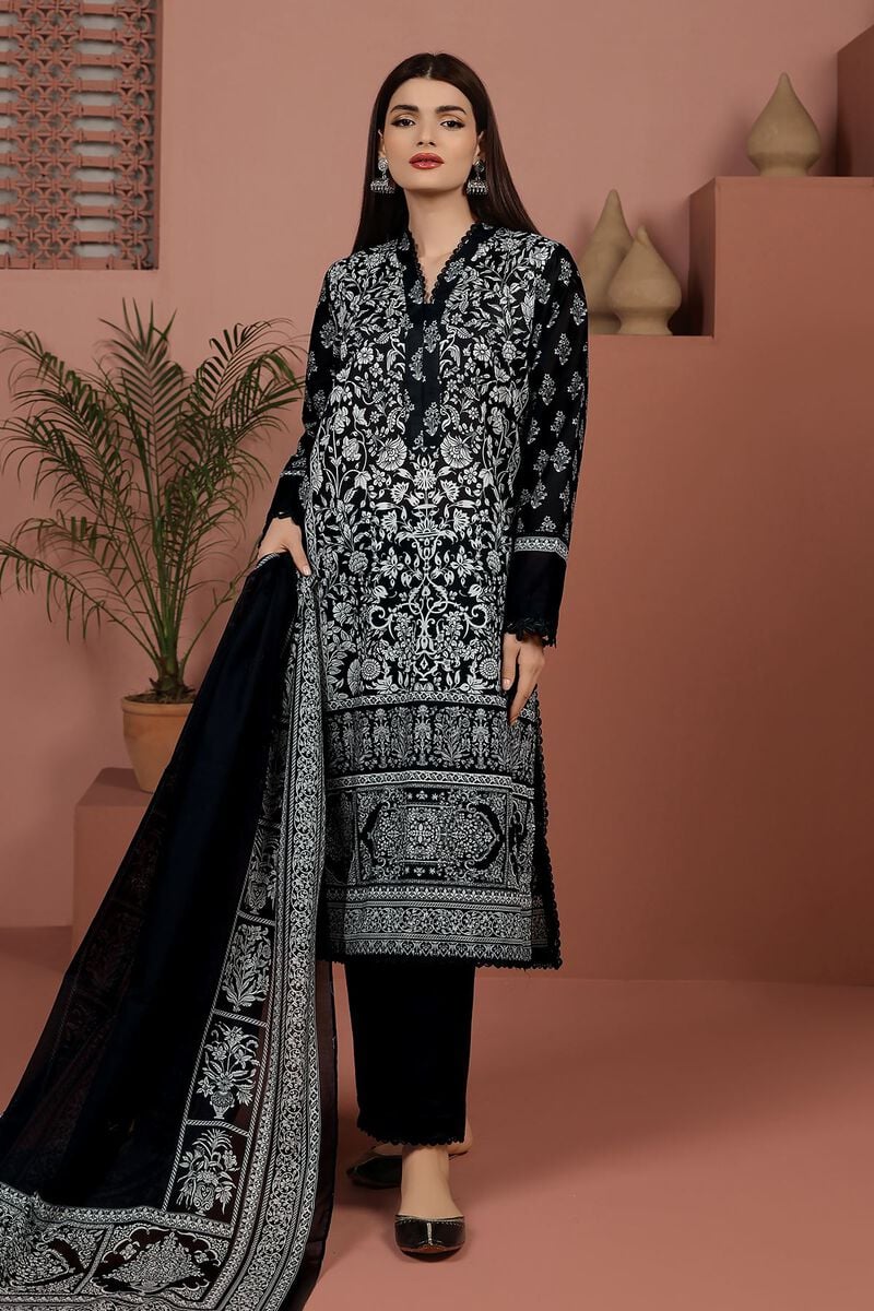KHAADI | UNSTITCHED 3 PIECE PRINTED LAWN SUIT
