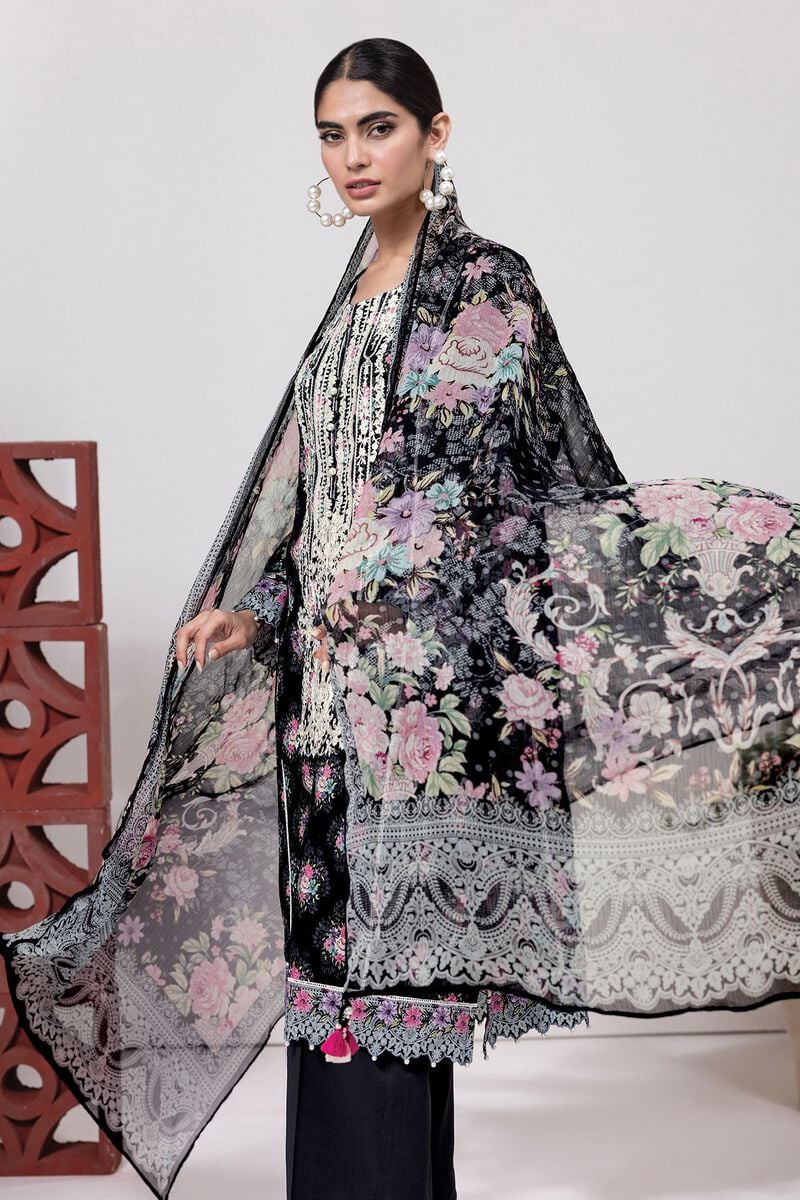 KHAADI | UNSTITCHED 3 PIECE EMBROIDERED DOBBY SUIT