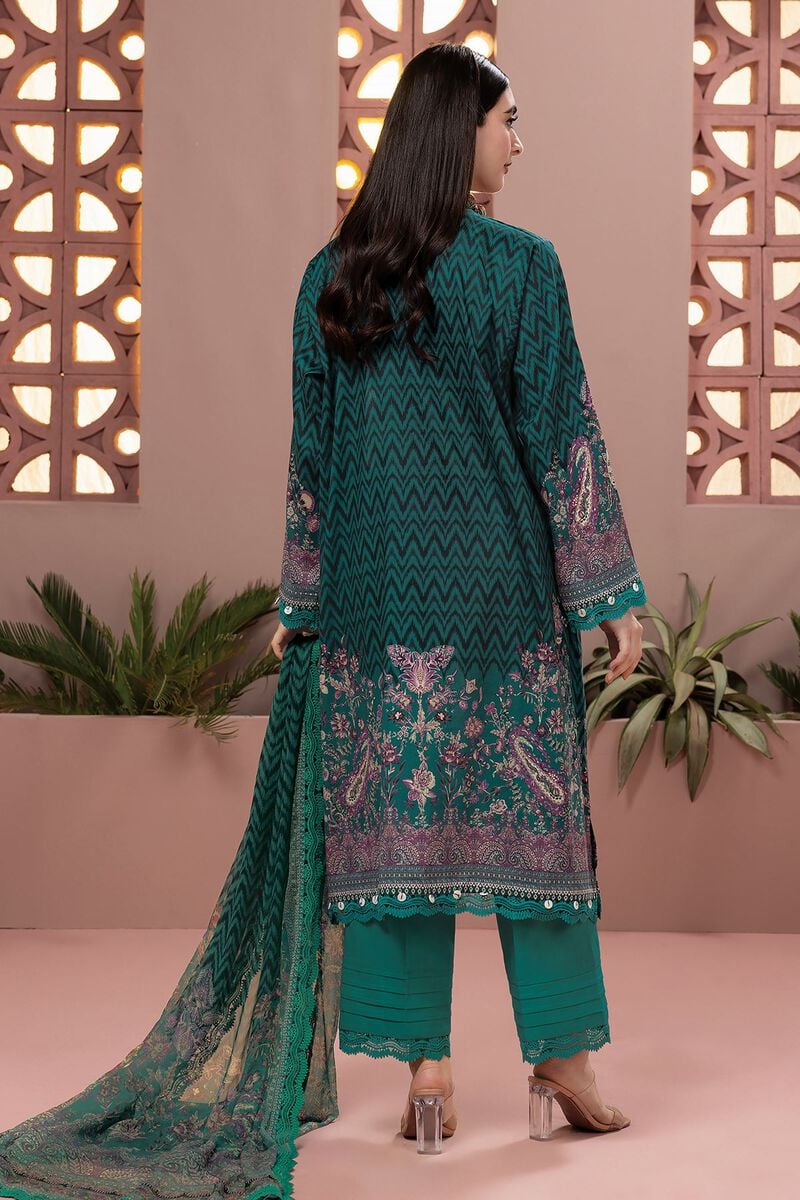 KHAADI | UNSTITCHED 3 PIECE EMBROIDERED DOBBY SUIT
