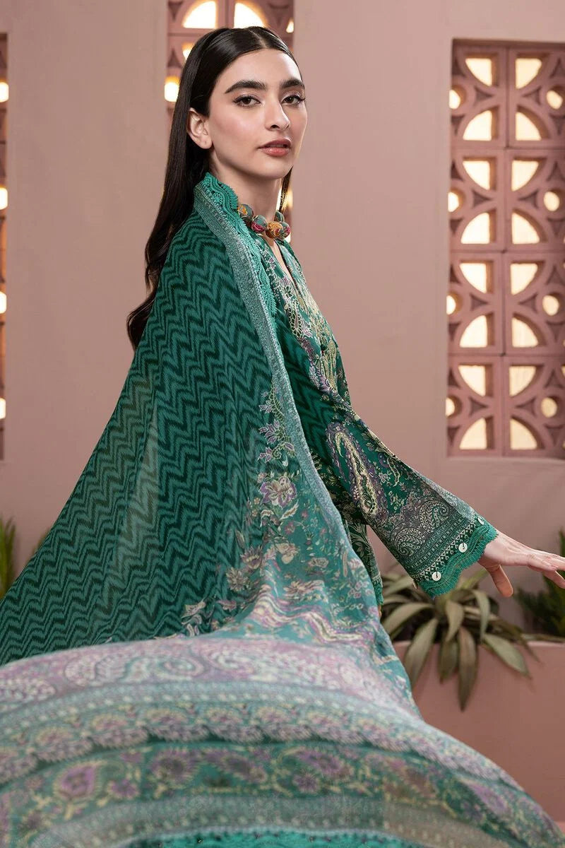 KHAADI | UNSTITCHED 3 PIECE EMBROIDERED DOBBY SUIT