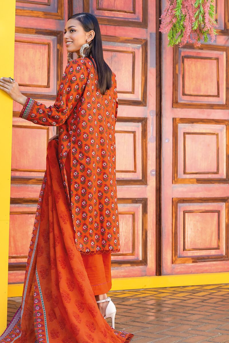 Khaadi | 3 Piece Unstitched Printed Embroidered Lawn Suit