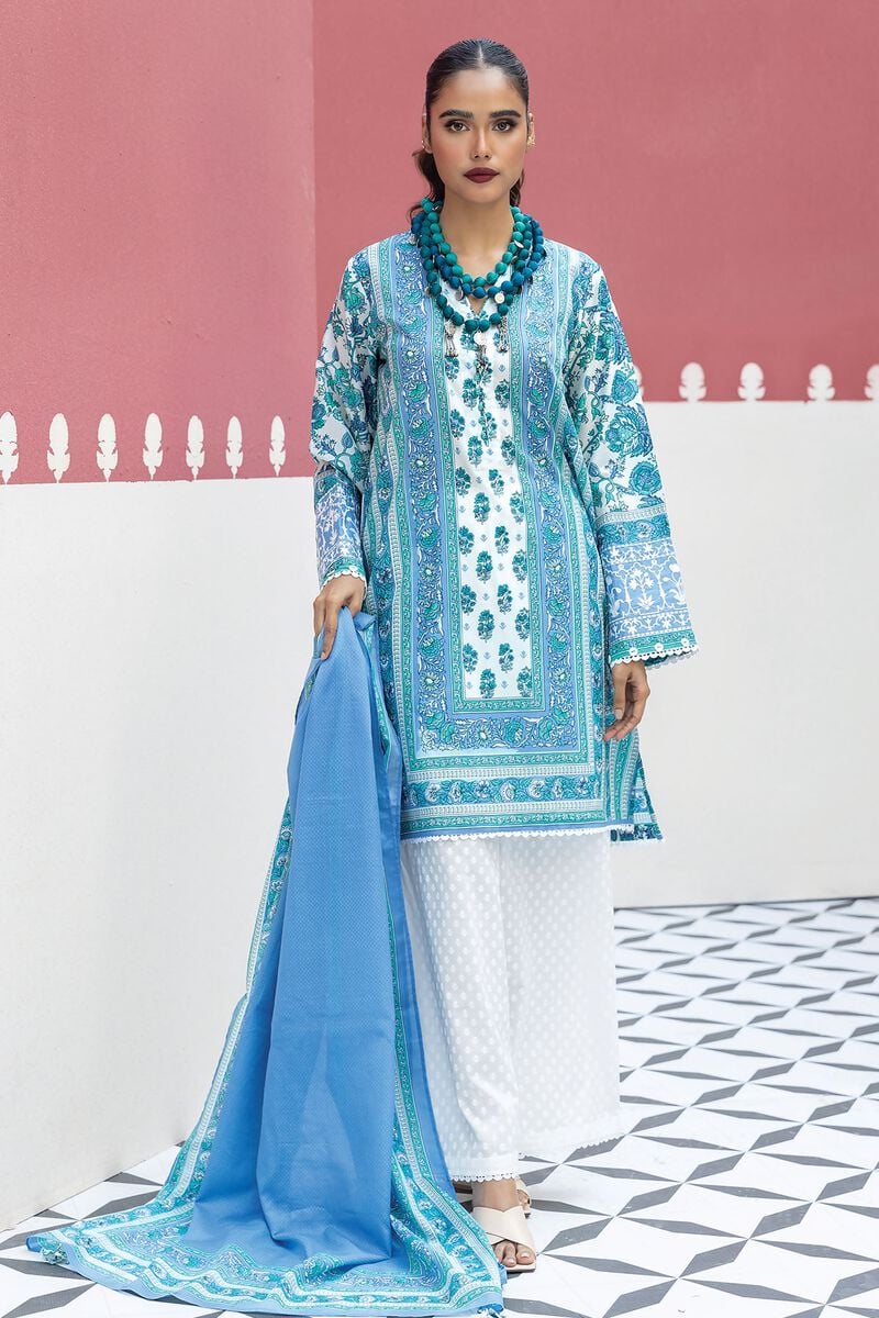 KHAADI | UNSTITCHED 3 PIECE EMBROIDERED LAWN SUIT