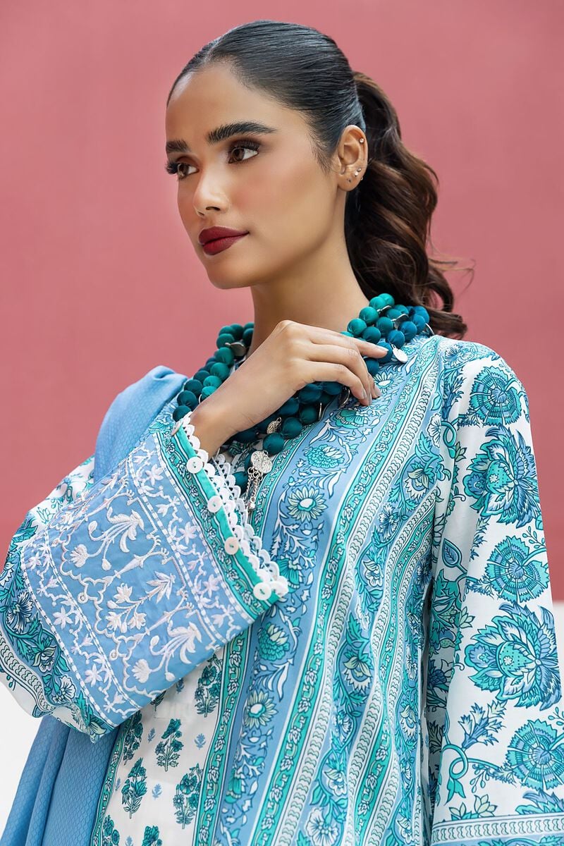 KHAADI | UNSTITCHED 3 PIECE EMBROIDERED LAWN SUIT