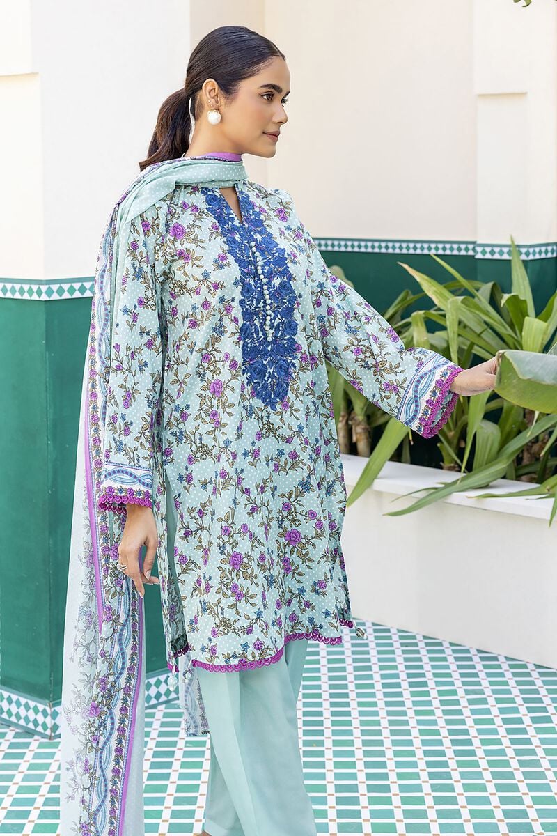 KHAADI | UNSTITCHED 3 PIECE EMBROIDERED LAWN SUIT