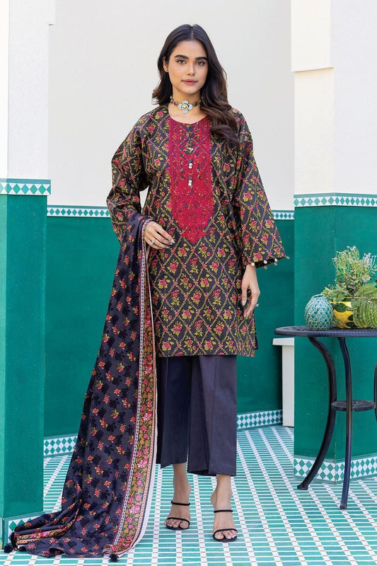 KHAADI | UNSTITCHED 3 PIECE EMBROIDERED LAWN SUIT