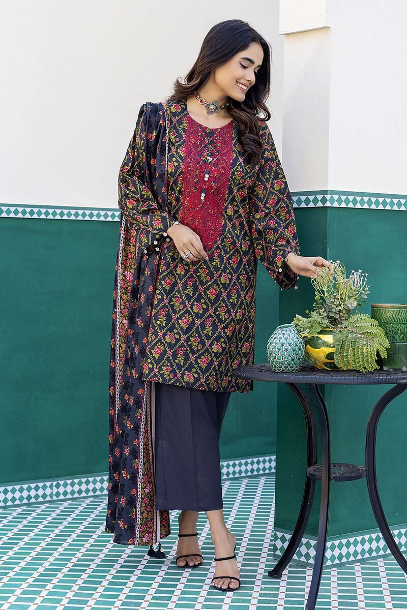 KHAADI | UNSTITCHED 3 PIECE EMBROIDERED LAWN SUIT