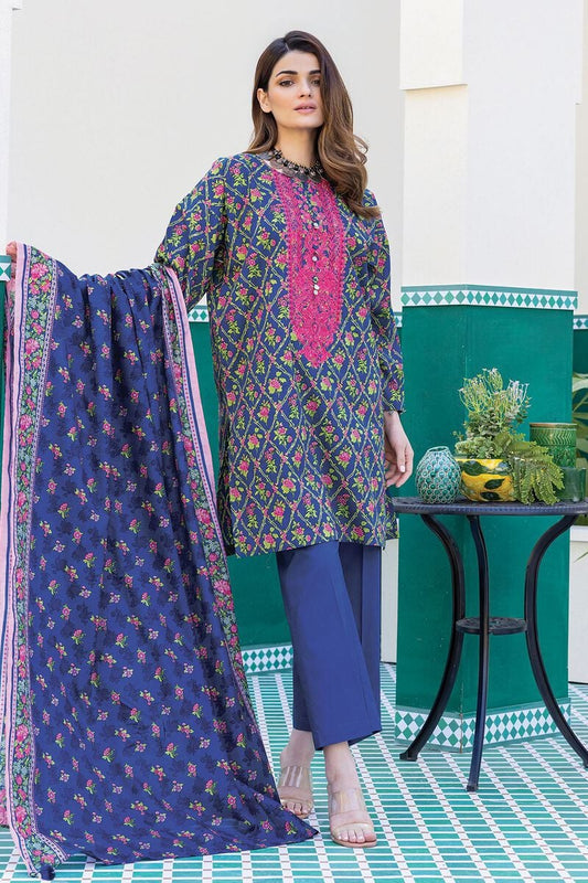 KHAADI | UNSTITCHED 3 PIECE EMBROIDERED LAWN SUIT