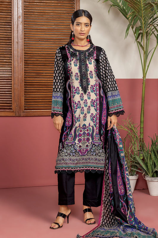 KHAADI | UNSTITCHED 3 PIECE EMBROIDERED LAWN SUIT