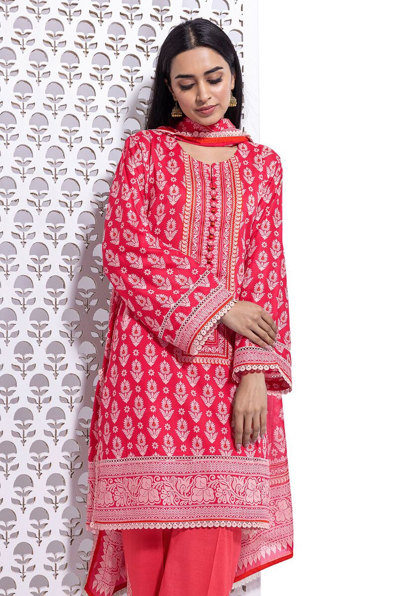 KHAADI | UNSTITCHED 3 PIECE EMBROIDERED LAWN SUIT