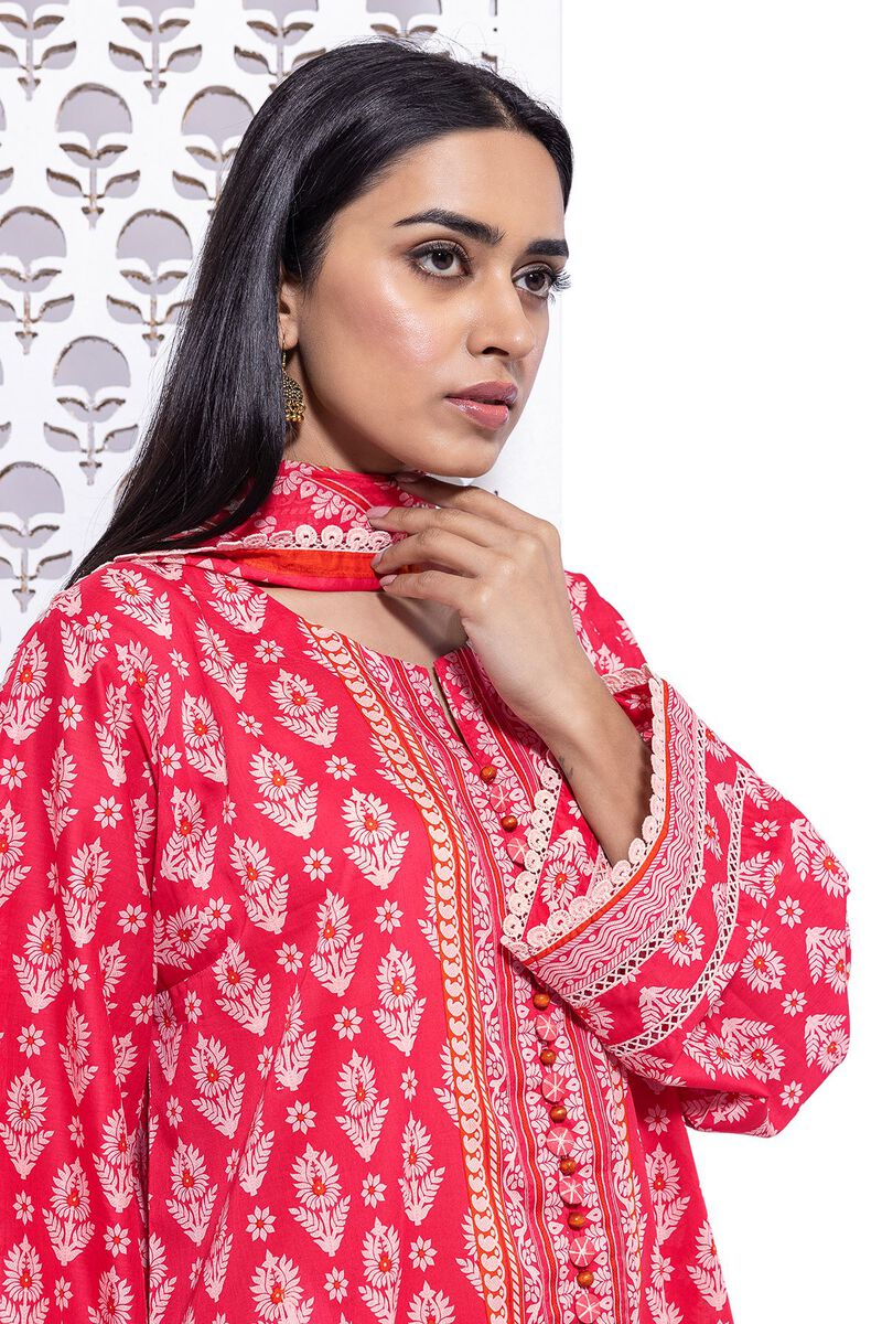 KHAADI | UNSTITCHED 3 PIECE EMBROIDERED LAWN SUIT
