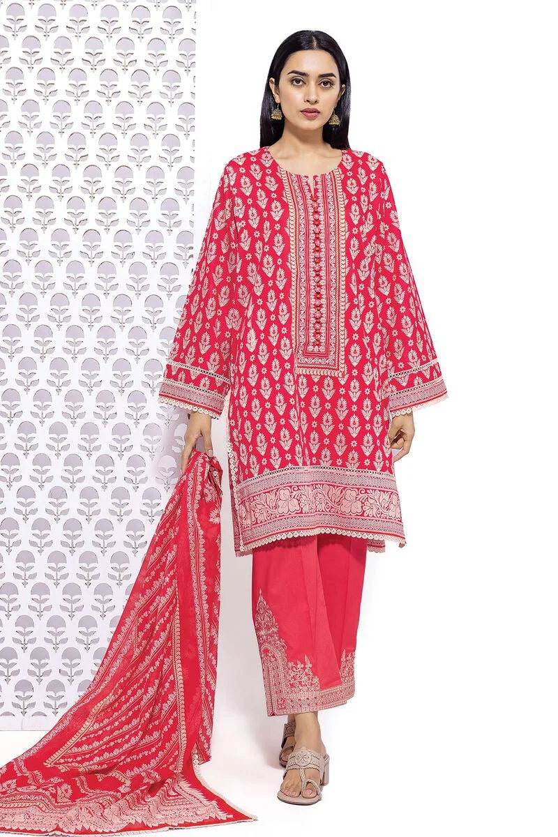 KHAADI | UNSTITCHED 3 PIECE EMBROIDERED LAWN SUIT
