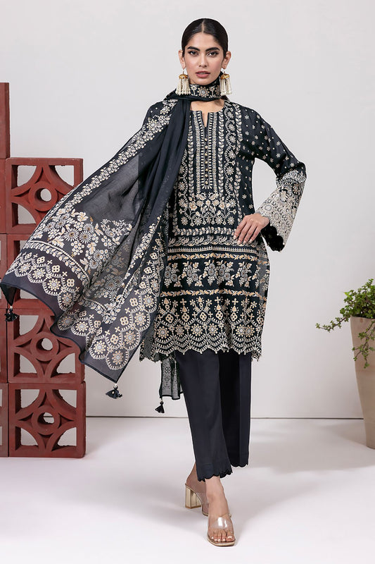 KHAADI | UNSTITCHED 3 PIECE EMBROIDERED LAWN SUIT