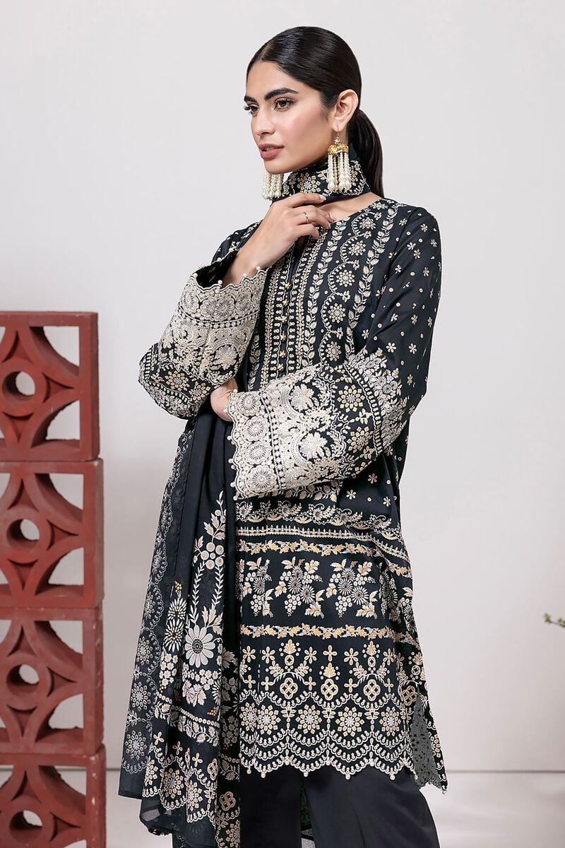 KHAADI | UNSTITCHED 3 PIECE EMBROIDERED LAWN SUIT