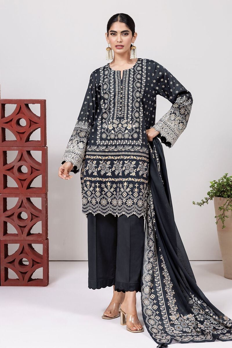 KHAADI | UNSTITCHED 3 PIECE EMBROIDERED LAWN SUIT