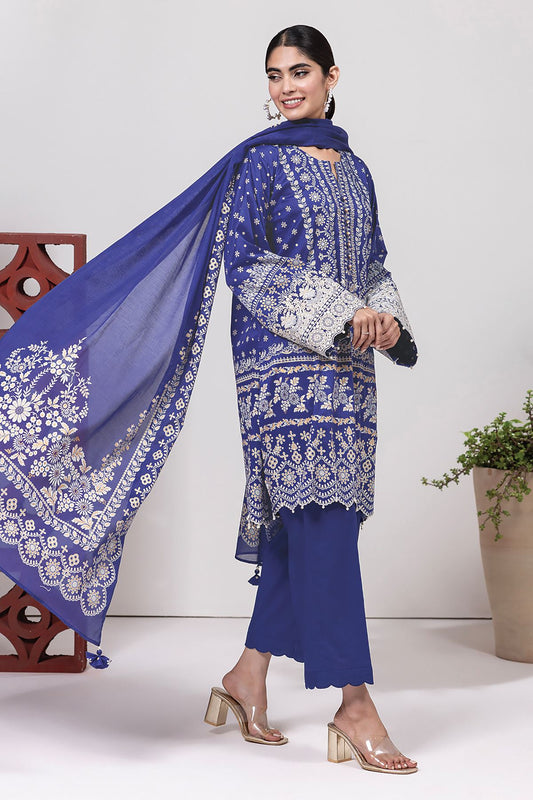 KHAADI | UNSTITCHED 3 PIECE EMBROIDERED LAWN SUIT