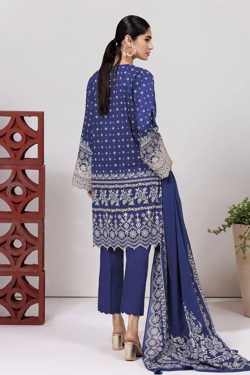 KHAADI | UNSTITCHED 3 PIECE EMBROIDERED LAWN SUIT