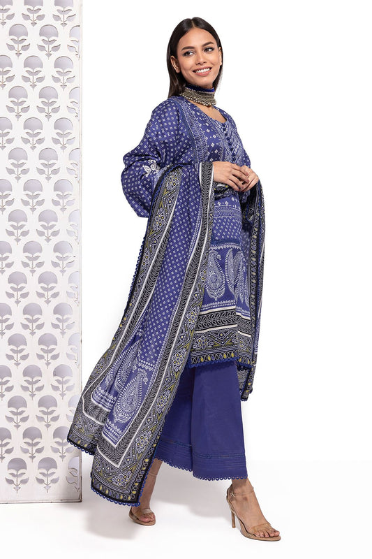 KHAADI | UNSTITCHED 3 PIECE EMBROIDERED LAWN SUIT