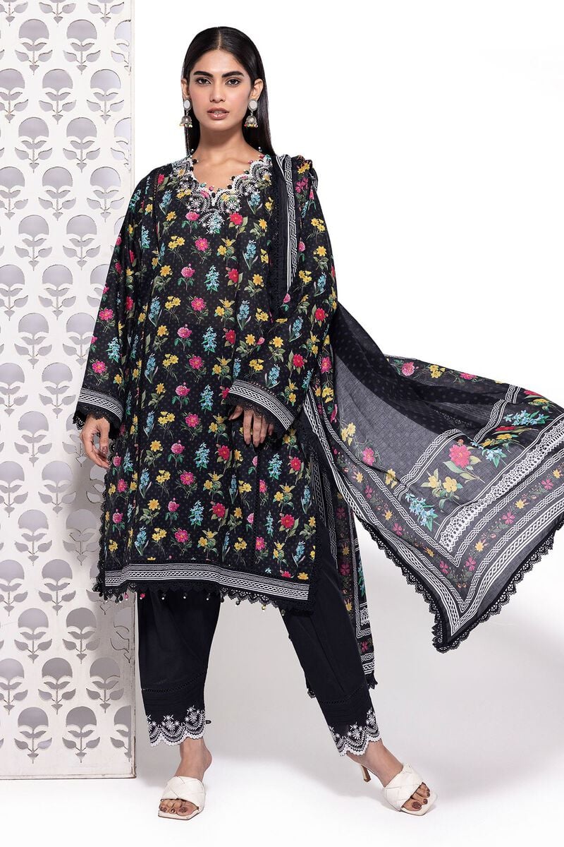 KHAADI | UNSTITCHED 3 PIECE EMBROIDERED LAWN SUIT