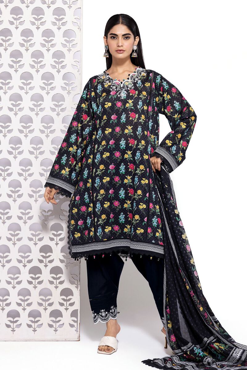 KHAADI | UNSTITCHED 3 PIECE EMBROIDERED LAWN SUIT