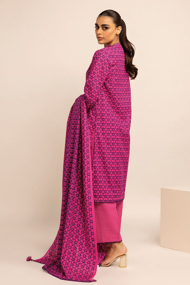 KHAADI | UNSTITCHED 3 PIECE EMBROIDERED LIGHT KHADDAR SUIT