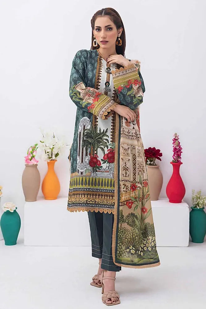 Gul Ahmed | 3PC Unstitched Printed Lawn Suit