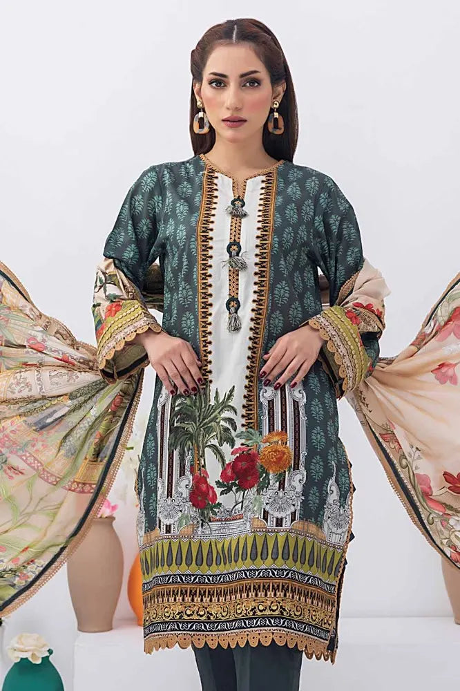 Gul Ahmed | 3PC Unstitched Printed Lawn Suit