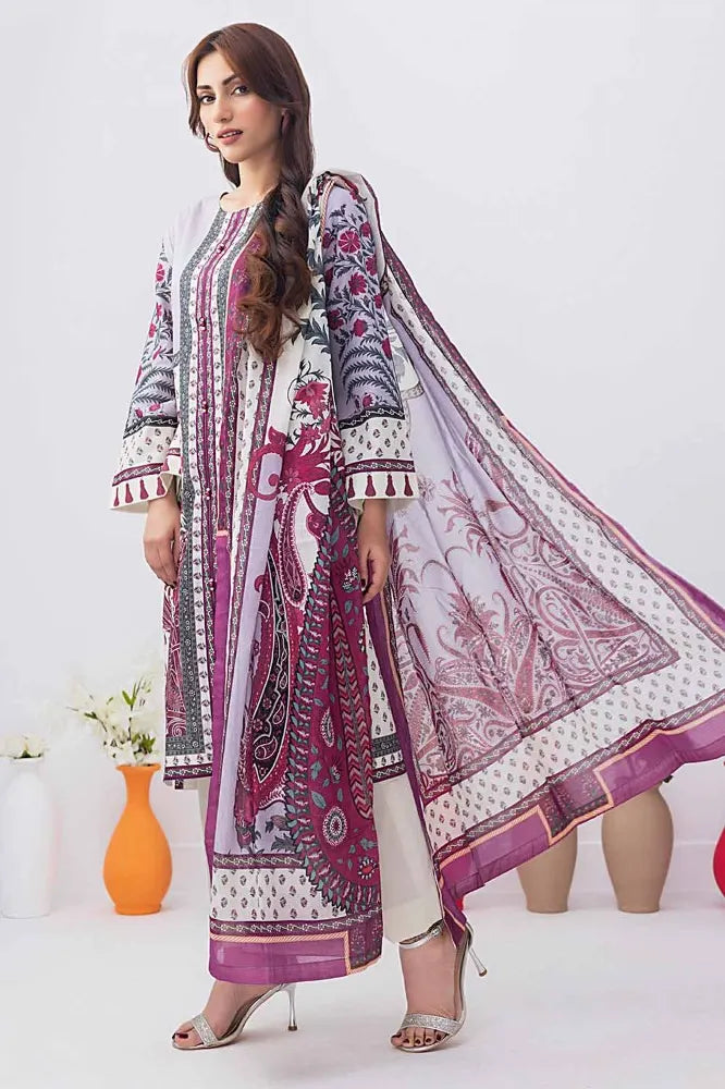 Gul Ahmed | 3PC Unstitched Printed Lawn Suit