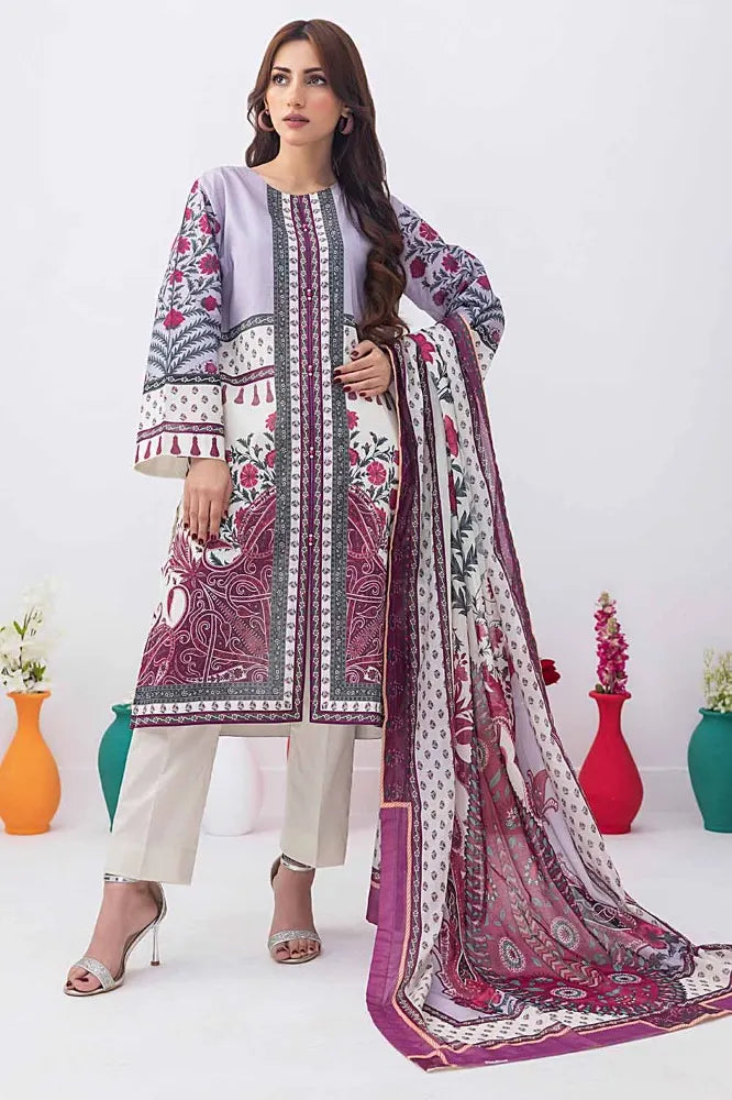 Gul Ahmed | 3PC Unstitched Printed Lawn Suit
