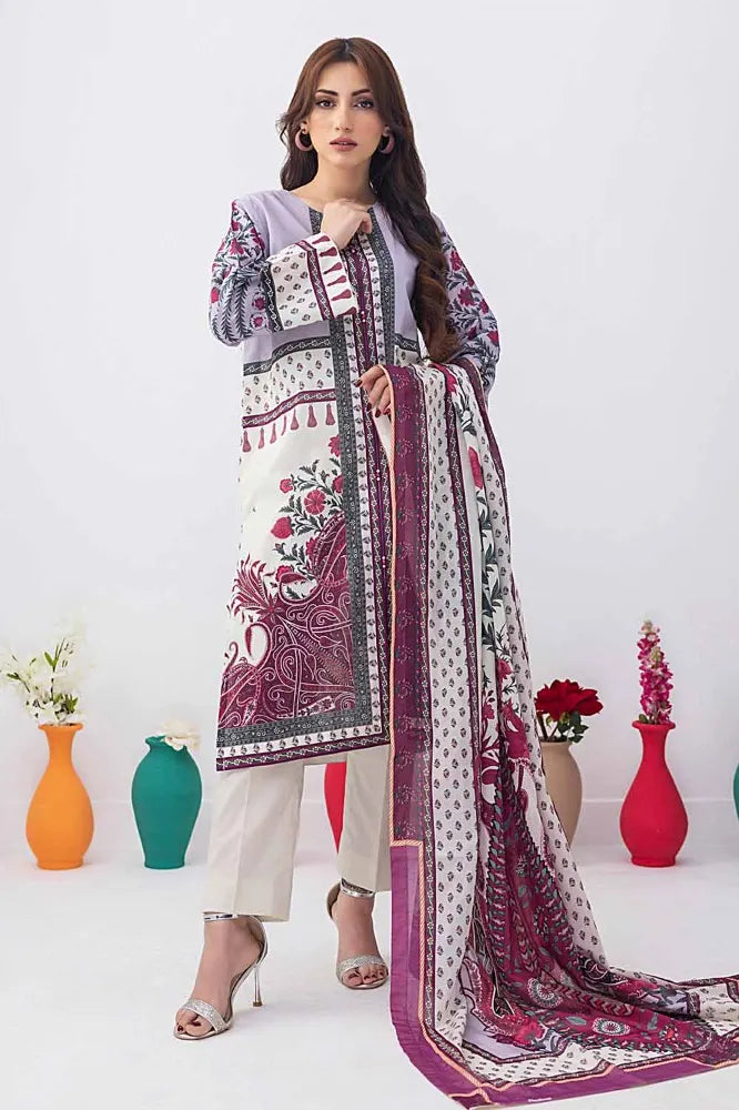 Gul Ahmed | 3PC Unstitched Printed Lawn Suit