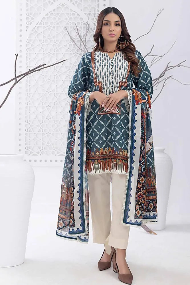 Gul Ahmed | 3PC Unstitched Printed Lawn Suit