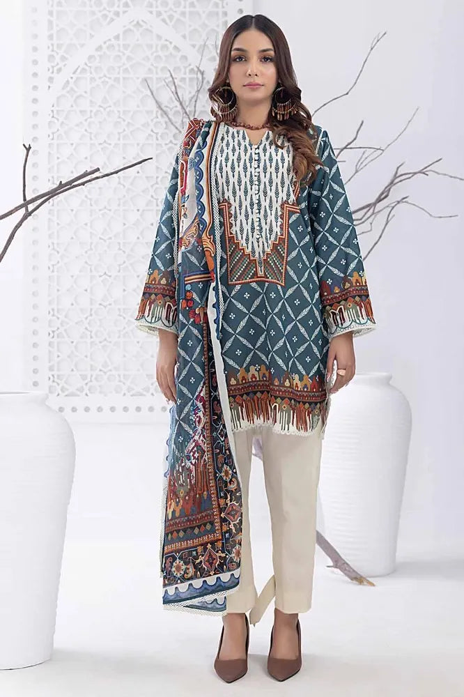 Gul Ahmed | 3PC Unstitched Printed Lawn Suit