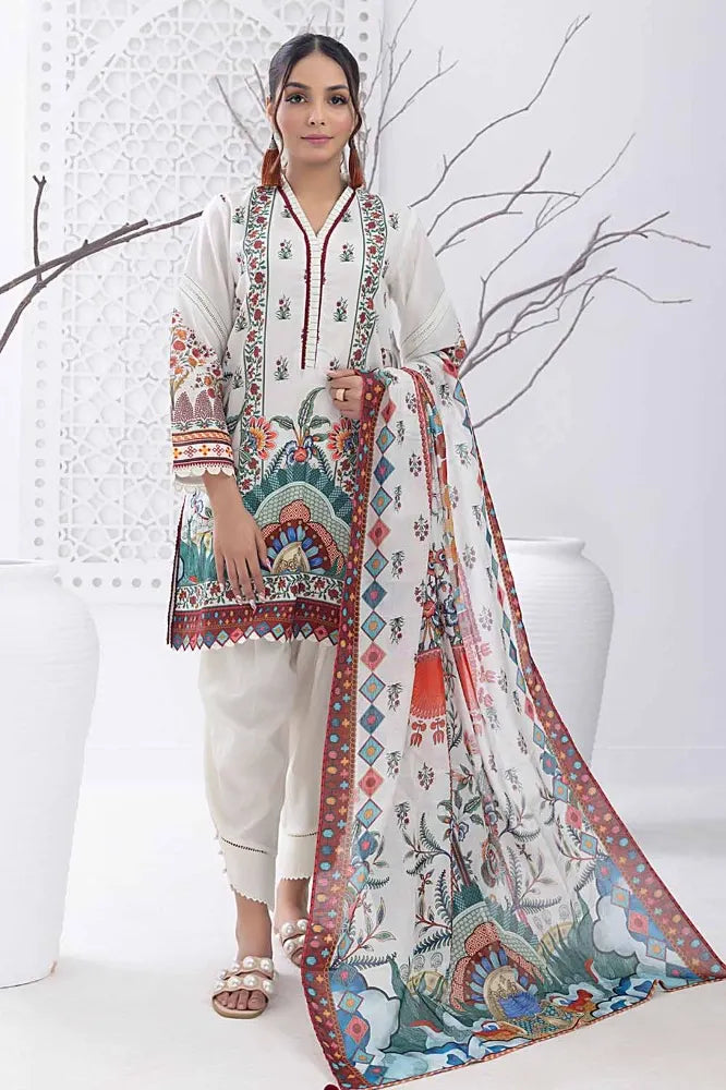 Gul Ahmed | 3PC Unstitched Printed Lawn Suit